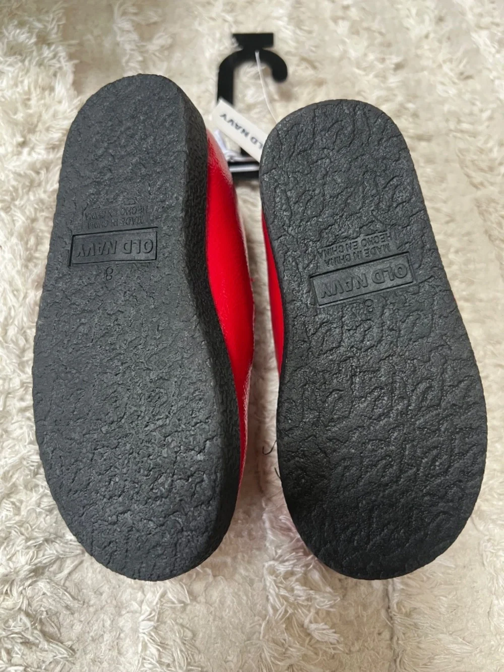 Girls Old Navy Red Mary Jane Shoes Sz 8